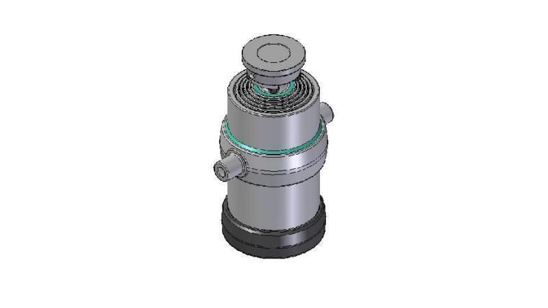 5033S -TELESCOPIC CYLINDER STANDARD/BALL 5 STUFEN HUB 1800 DURCHMESSER 215