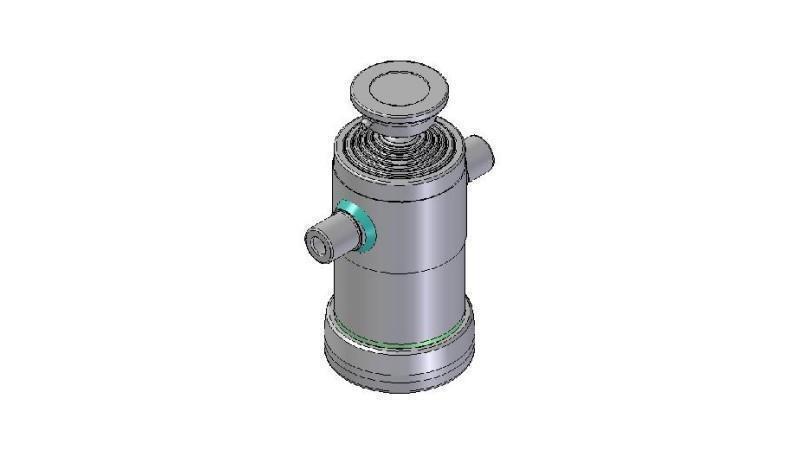 6007S -TELESCOPIC ZYLINDER STANDARD/KUGEL 6 STUFEN HUB 1180 DURCHMESSER 152