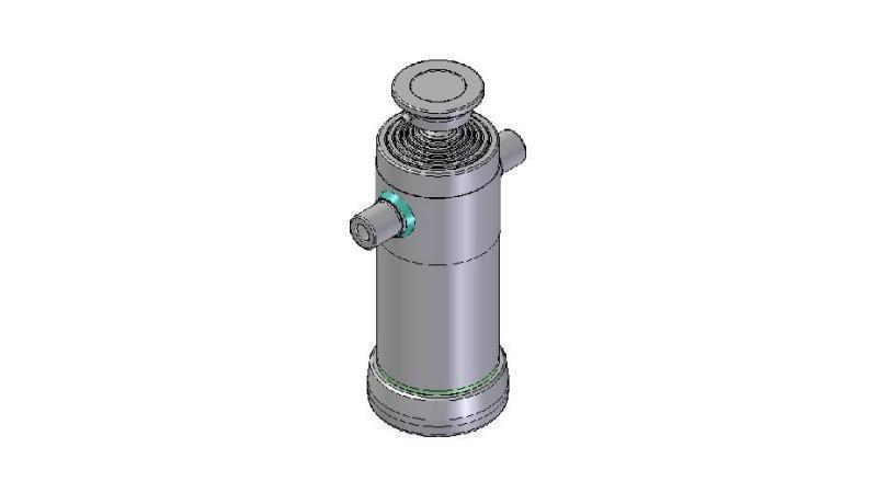 6009S -TELESCOPISK CYLINDER STANDARD/BOLL 6 STEG SLAG 1780 DIAMETER 152