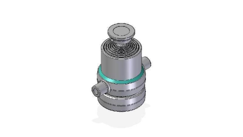 7005S -CYLINDER TELESKOPOWY STANDARD/KULKA 7 ETAPÓW PRZESUNIĘCIA 1150 ŚREDNICA 170