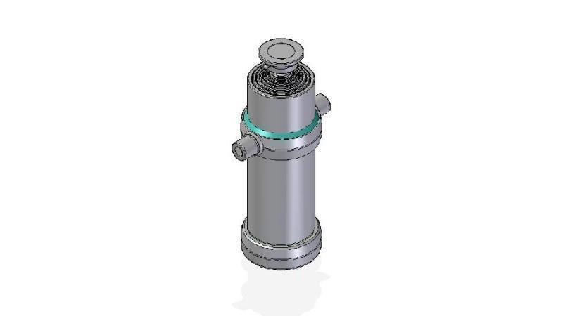 7012S -CYLINDER TELESKOPOWY STANDARDOWY/KULKA 7 ETAPÓW SKOKU 3460 ŚREDNICA 170