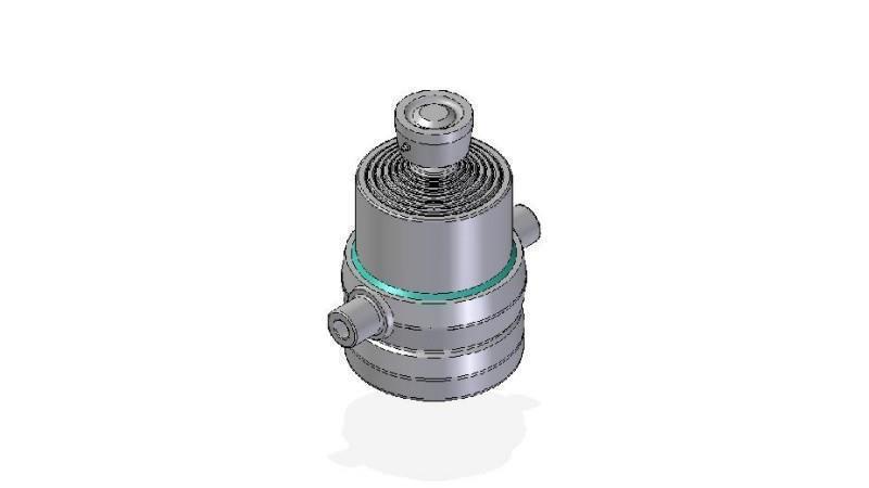 7015S -CYLINDER TELESKOPOWY STANDARDOWY/KULKA 7 ETAPÓW SKOKU 1135 ŚREDNICA 190