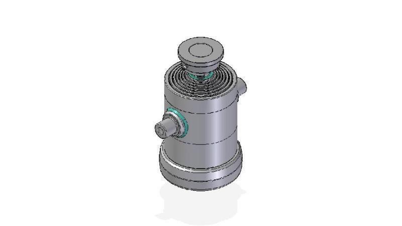 7031S -TELESCOPIC CYLINDER STANDARD/BALL 7 STUFEN HUB 1737 DURCHMESSER 240