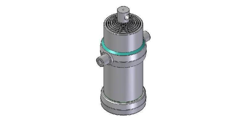 8007F - TELESCOPISK CYLINDER STANDARD/HÅL 8 STEG SLAG 2980 FI 190
