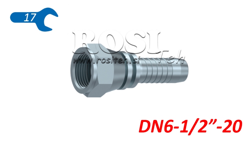 HIDRAVLIČNI PRIKLJUČEK DKJ JIC74° ŽENSKI DN6-1/2”-20