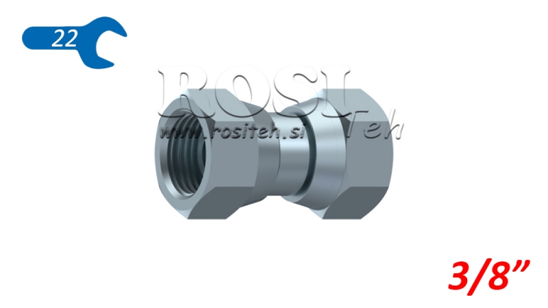 HYDRAULIC DOUBLE SWIVEL NUT 3/8