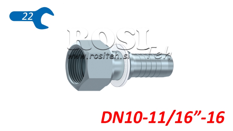 HIDRAVLIČNI PRIKLJUČEK DKORFS ŽENSKI DN10-11/16-16