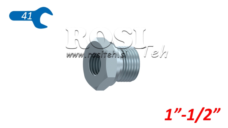 HYDRAULIC ADAPTER MALE-FEMALE 1-1/2