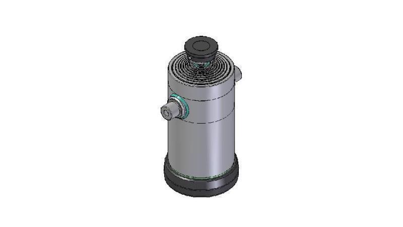 9055S -TELESCOPIC ZYLINDER STANDARD/KUGEL 9 STUFEN HUB 3532 DURCHMESSER 300