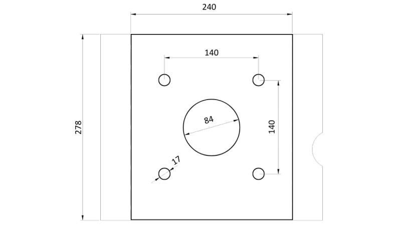 STENKLO BSG 400 TG 1000 kg - 1100 mm