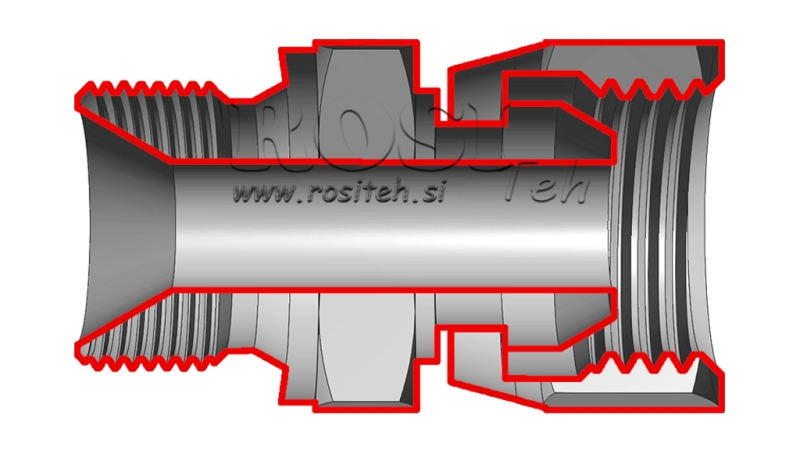 HYDRAULIC DOUBLE SCREW JACK SWIVEL NUT 3/8