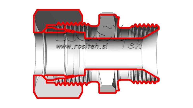 HIDRAVLIČNI DVOVIJAČNIK Z MATICO AS6-BSP1/4