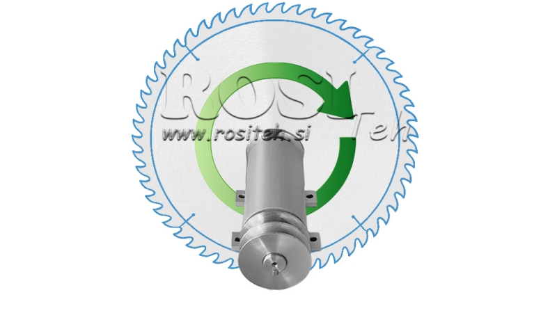 CAST IRON CIRCULAR SAW SHAFT 300MM (RIGHT THREAD)