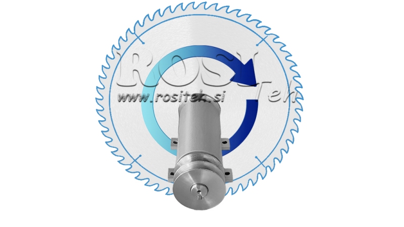 CAST IRON CIRCULAR SAW SHAFT 300MM (RIGHT THREAD)
