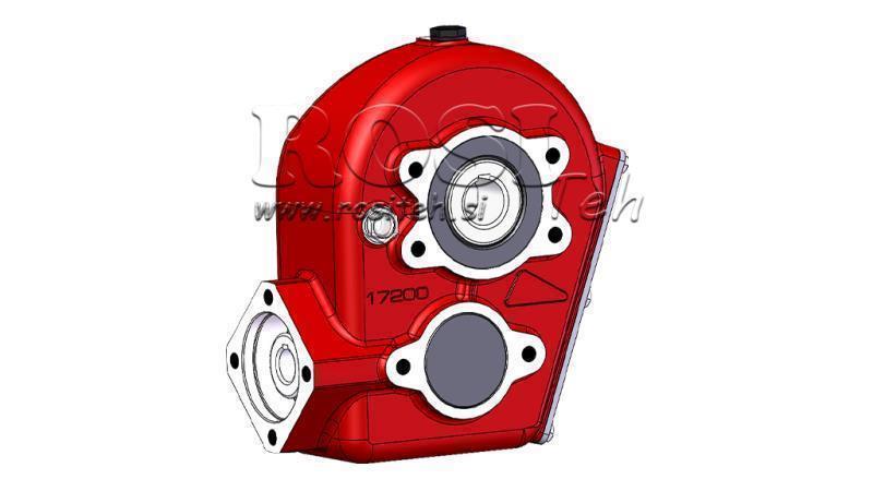 CAIXA DE CÂMBIO - CAIXA DE CÂMBIO RT210 PARA MOTOR HIDRÁULICO MP/MR/MS RAZÃO 16.4:1