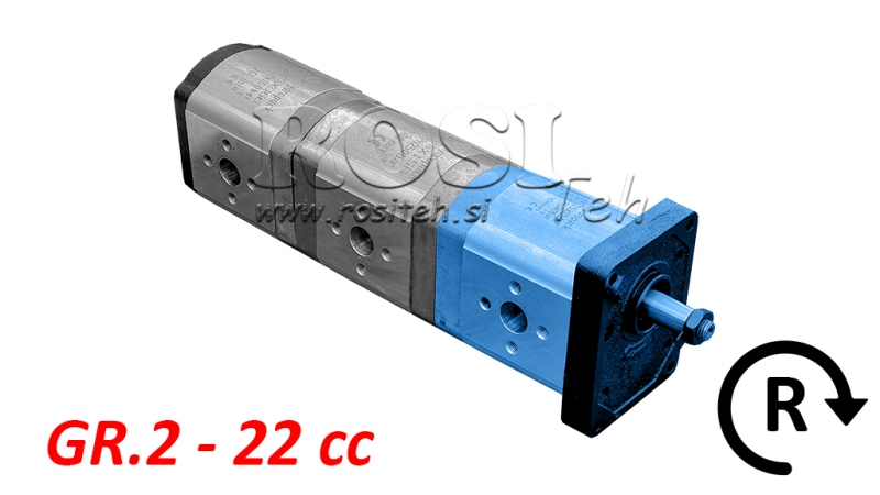POMPA HYDRAULICZNA 20C22X067 PRZEDNIA GR.2 22 CC PRAWA