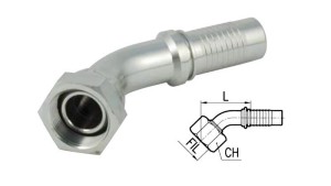 HYDRAULIC-CONNECTION-DKJ-JIC74°-FEMALE-ELBOW-45