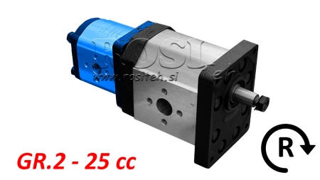 HYDRAULISK PUMPE 20C25X201 ANDRE GR.2 25 CC HØYRE