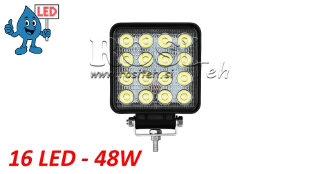 LÁMPARA DE TRABAJO LED - LUZ 16 LED 48W 12V-24V