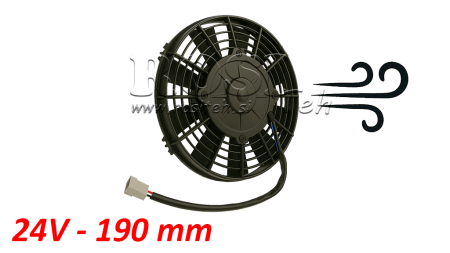 AXIALFLÄKT 190MM TRYCKANDE 24V