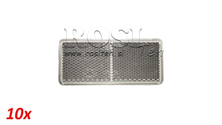 RECTANGULAR REFLECTOR WHITE 105X48 (10PCS)