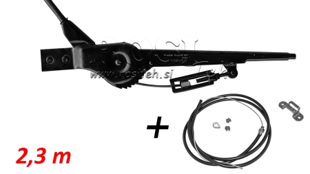 ZIEHHEBEL FÜR HANDBREMSE DES ANHÄNGERS MIT KABEL 2,3M