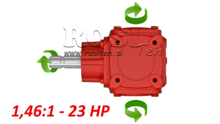ANGLE GEARBOX TB-19J 1.46:1 (23HP-16.9KW)