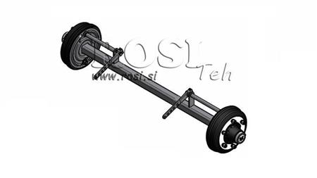 OSIA DLA PRZYCZEPY 5400 kg Z HAMULCAMI (1500 mm)