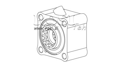 HYDRAULIC PUMP DRIVE - ZF1 ALUMINIUM