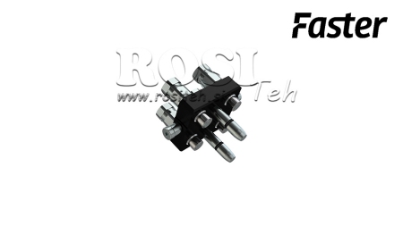 MULTI-FASTER COUPLING 3 WAY BSP 1/4 MOBILE PART (ONE LEVER)