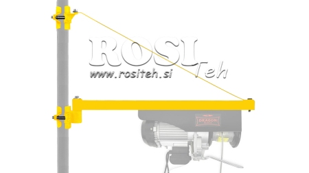 SWING ARM FOR ELECTRIC WINCH DWI 750 mm 1000 kg
