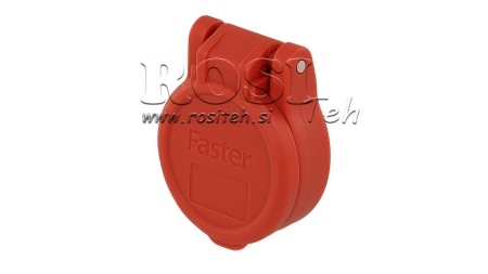 RED PROTECTIVE COVER PVC FEMALE QUICK COUPLING PUSH-PULL