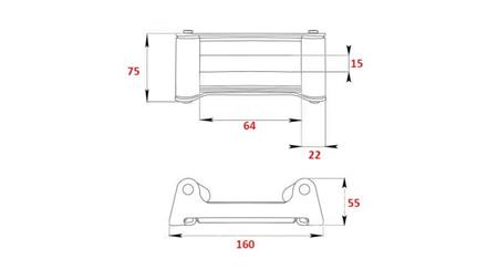 RULLENDE GUIDE FOR STÅL KABEL DWM 3500