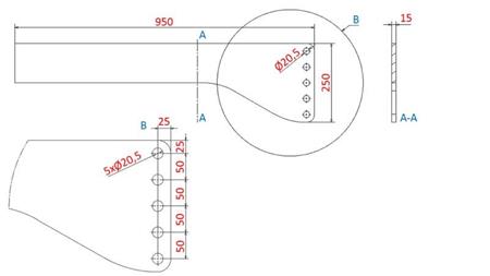 UNIVERZÁLIS KÖTÉS (900mm) ELÖL HIDRAULIKA TRAKTORHOZ 1500kg
