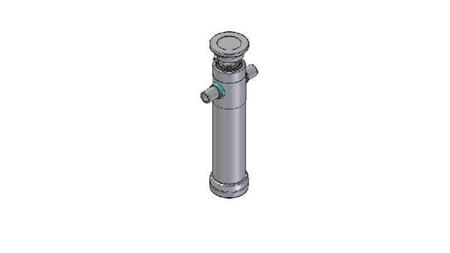 2036S -CYLINDER TELESKOPOWY STANDARD/KULA 3 ETAPY SKOK 1043 ŚREDNICA 95