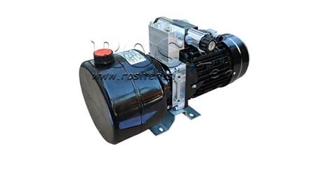 MINI HIDRAULINIS AGREGATAS 230V AC (0.75 kW) 85 bar - 3.7 cc - 5.2 lit/min - bakas 4 litai