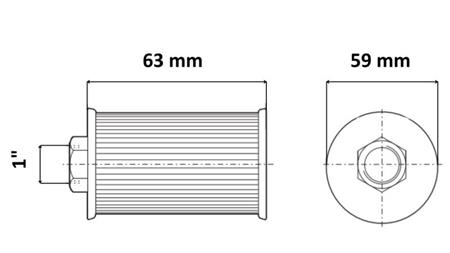 HYDRAULIC SUCTION FILTER METAL 1 - 15 LIT