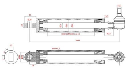 HYDRAULIKLENKZYLINDER FIAT-NEW HOLLAND OEM-5189888