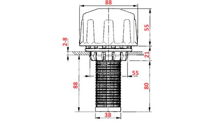 FILTR NAPEŁNIAJĄCY HYDRAULIKĘ PVC DUŻY