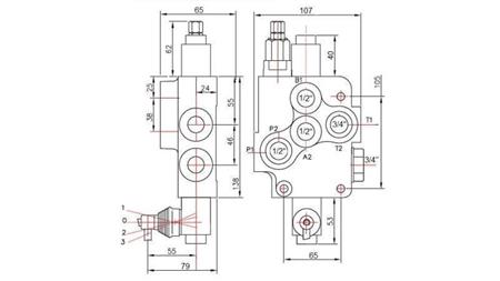 ZAWÓR HYDRAULICZNY 1xP80 JEDNOKIERUNKOWY C1