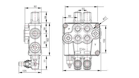 ZAWÓR HYDRAULICZNY 2xP120