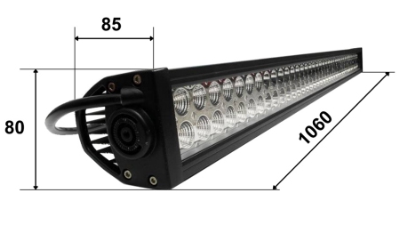 LUZ DE TRABAJO LED - LUZ 80 LED 240W 12V-24V COMBO 106CM MEGA