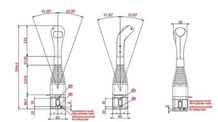 JOYSTICK NIMCO FOR RUNDE VINCH - UTEN KNAPPE