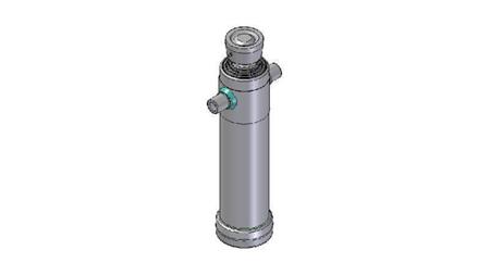 3048S -CYLINDER TELESCOPICZNY STANDARDOWY/KULOWY 4 ETAPY SKOK 1710 ŚREDNICA 124