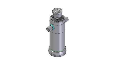 3058S -TELESCOPIC CYLINDER STANDARD/BALL 5 STAGE SLAG 1625 DIAMETER 152