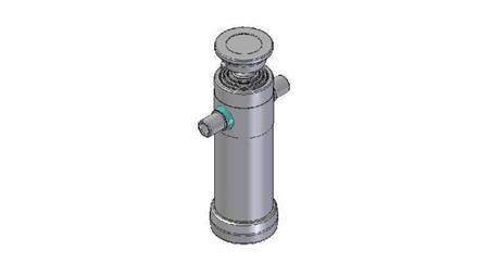 3065S -CYLINDER TELESCOPICZNY STANDARD/BALL 4 ETAPY SKOK 1050 ŚREDNICA 112