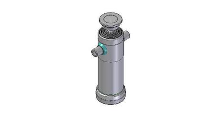 3094S - TELESCOPISK CYLINDER STANDARD/BOLL 5 STEG SLAG 1490 DIAMETER 124