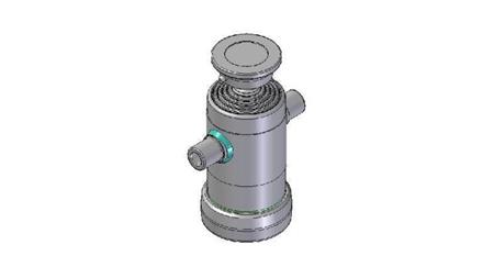 3098S - CYLINDER TELESCOPICZNY STANDARDOWY/KULKA 5 ETAPÓW SKOK 765 ŚREDNICA 124
