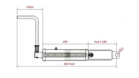 THREAD HANDLE FOR TRAILER HAND BRAKE WITHOUT WINCH