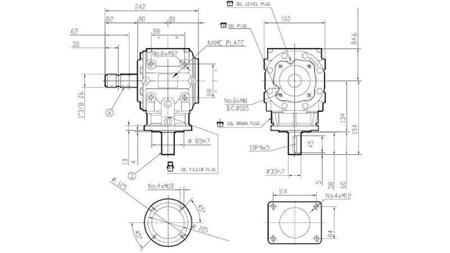 VINKELREDUSER T-310J 1:3 (30HP-22kW)